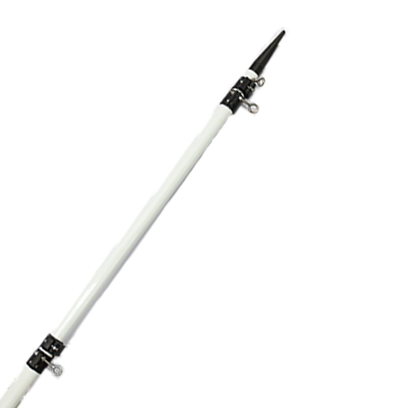 White Clear Coated Outrigger Poles